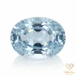 7.53 Ct Natural Unheated Blue Aquamarine Oval Cut VS Clarity African Gemstone