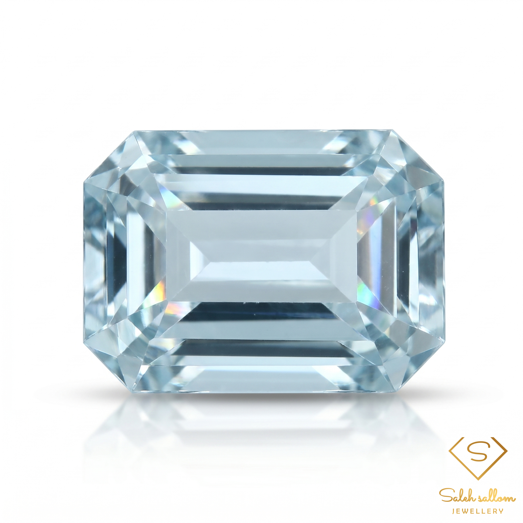 4.03 Ct Natural Unheated Light Blue Aquamarine Octagon Cut Tanzanian Gemstone