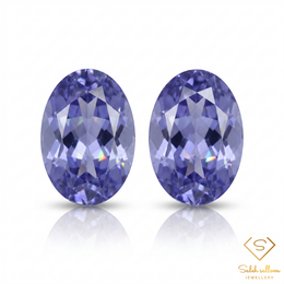 Lot of 5 Natural Violet Blue Tanzanite Oval Cut Gemstones 1.06 Ct Total Weight Tanzania