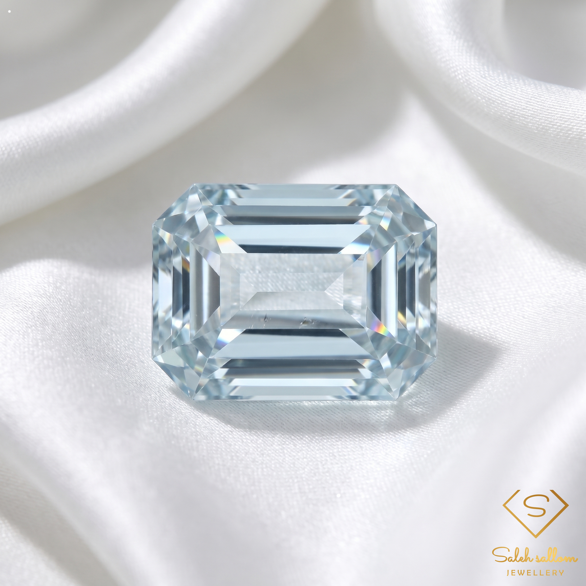 4.03 Ct Natural Unheated Light Blue Aquamarine Octagon Cut Tanzanian Gemstone
