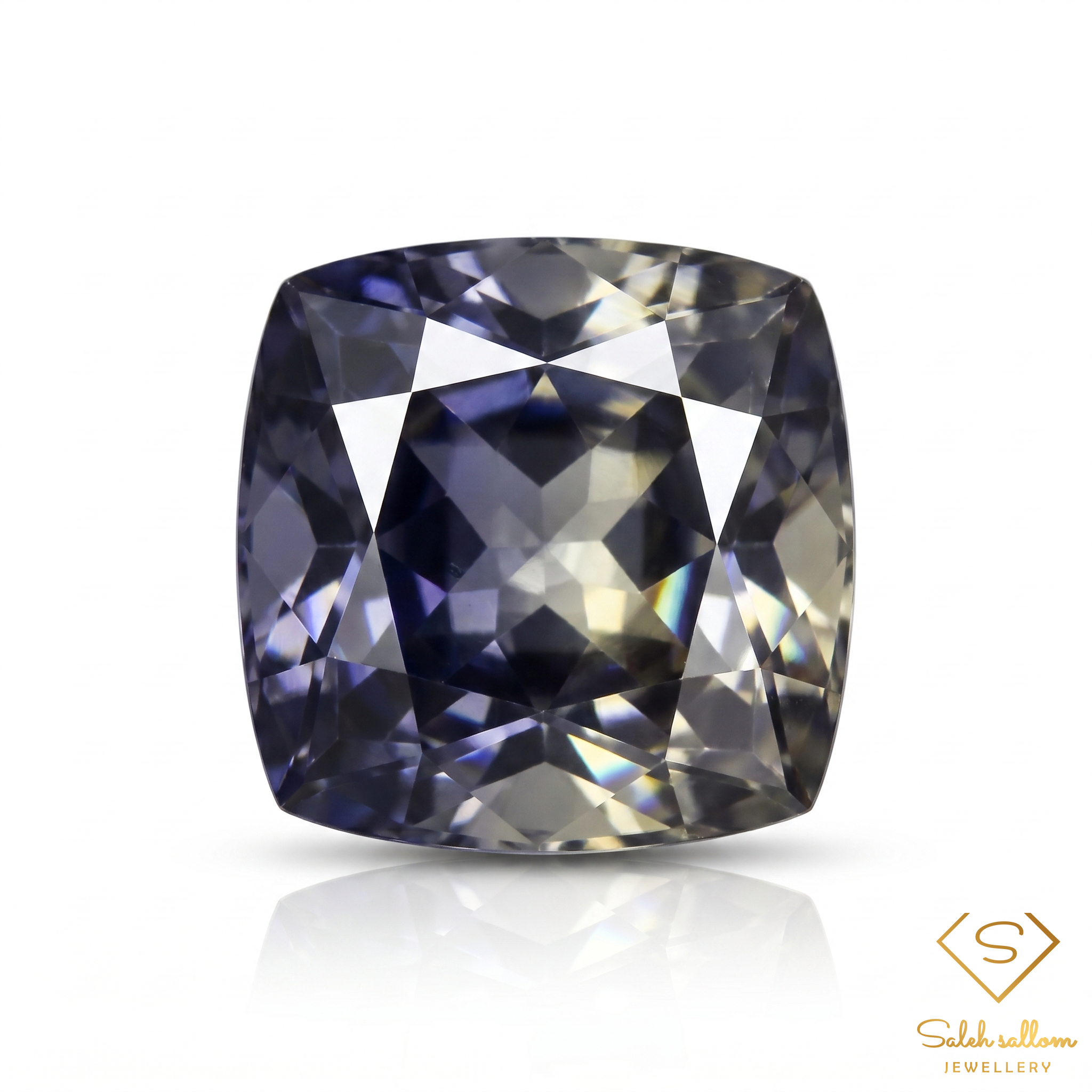 0.97 Ct Natural Violet Blue Tanzanite Cushion Cut Gemstone VS Clarity Tanzania Main image