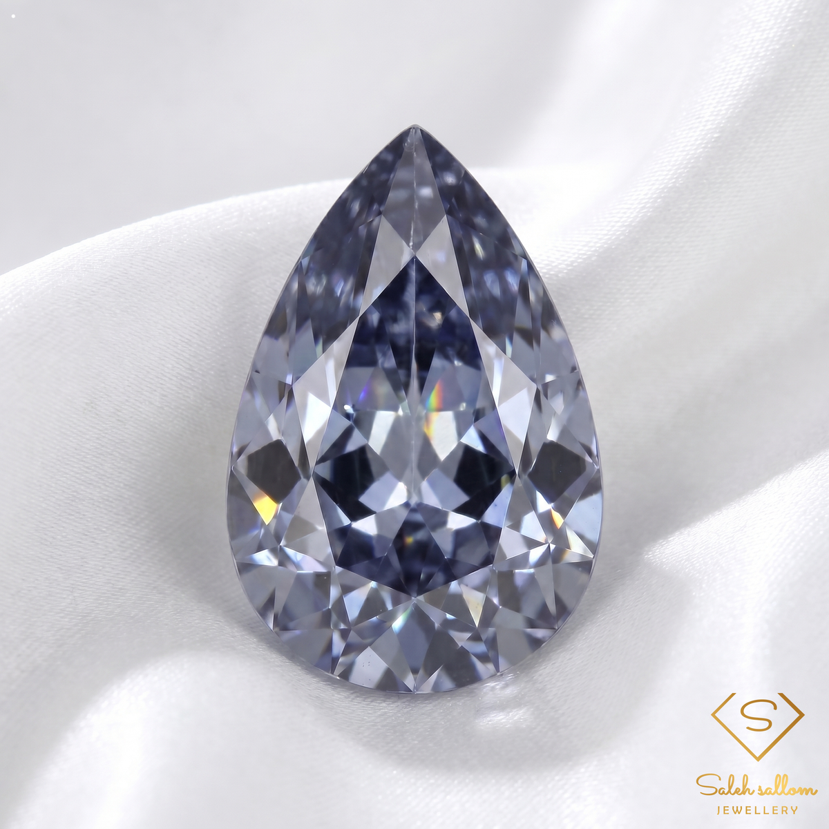 0.38 Ct Natural Blue Violet Tanzanite VS Clarity Pear Cut Tanzania Gemstone