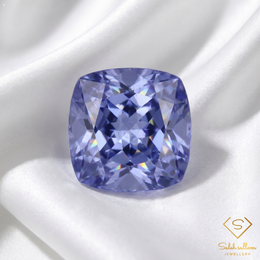 1.11 Ct Natural Blue Violet Tanzanite Cushion Cut Gemstone Tanzania