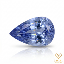 0.43 Ct Natural Violet Blue Tanzanite Pear Cut Gemstone VS Clarity Tanzania