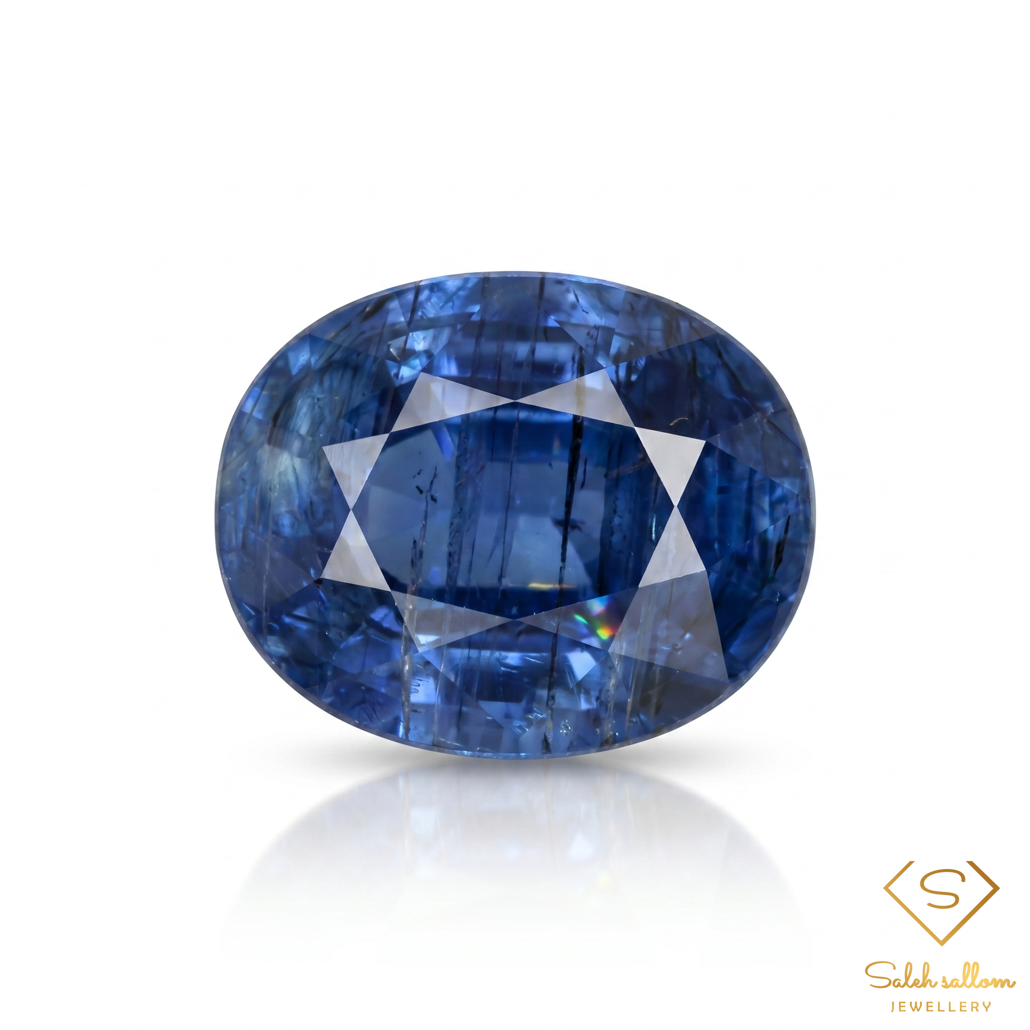 3.11 Ct Natural Blue Kyanite Oval Cut Gemstone – Deep Royal Blue Collector Stone Main image