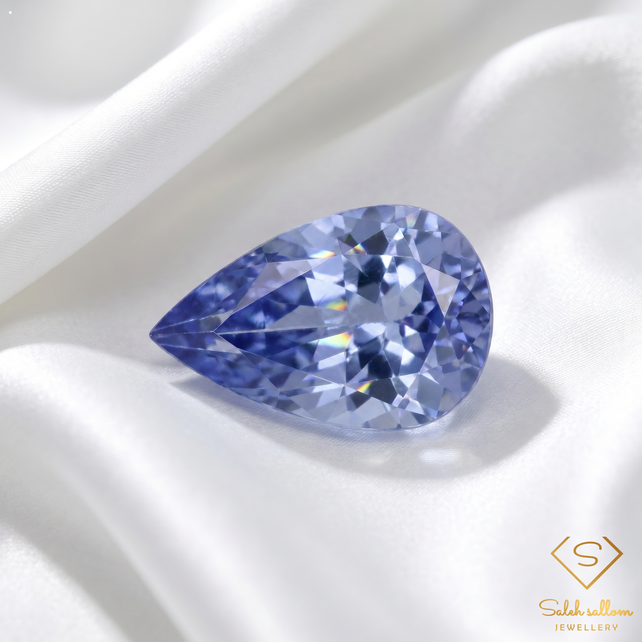 0.43 Ct Natural Violet Blue Tanzanite Pear Cut Gemstone VS Clarity Tanzania Secondary image