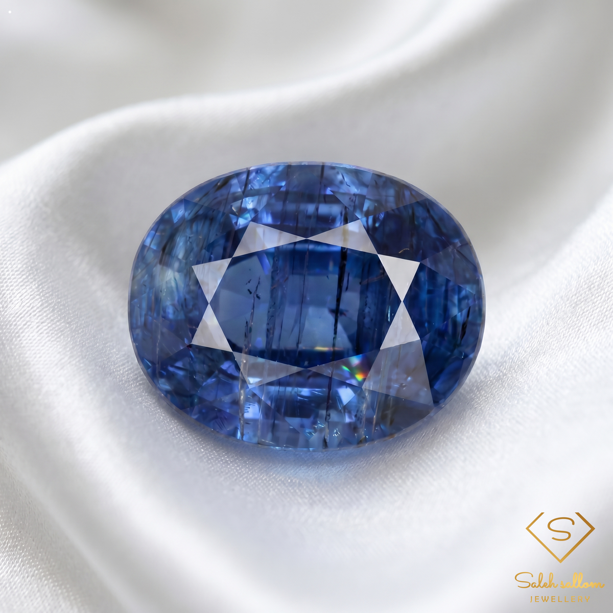 3.11 Ct Natural Blue Kyanite Oval Cut Gemstone – Deep Royal Blue Collector Stone