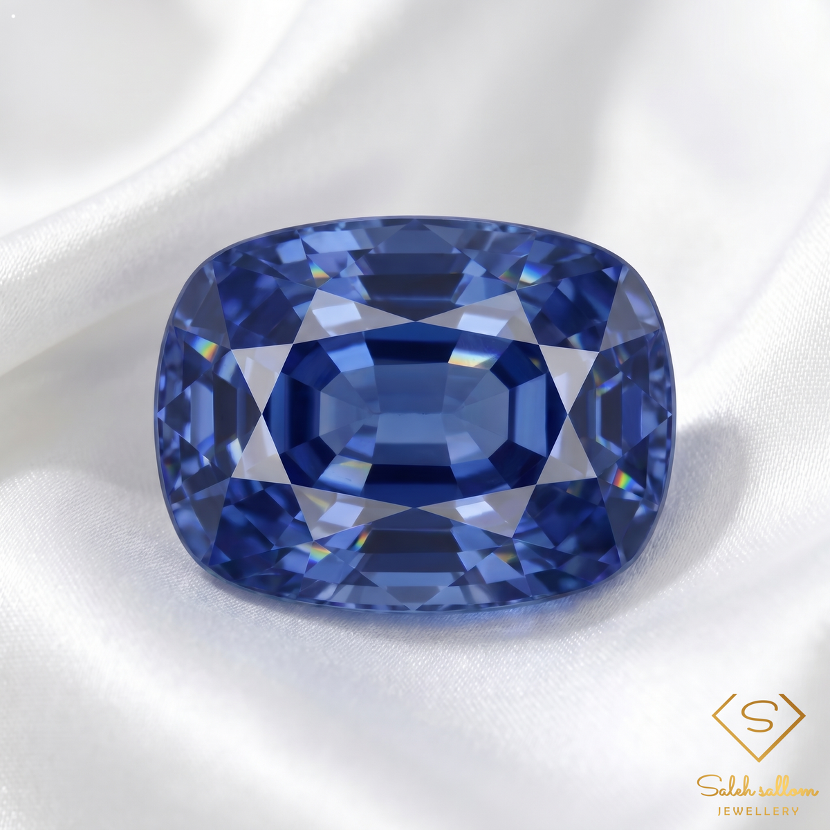 1.31 Ct Natural Untreated Blue Kyanite Cushion Cut Gemstone from Nepal