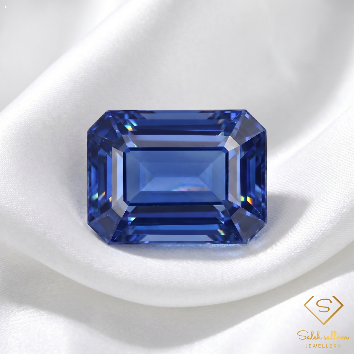 1.10 Ct Natural Untreated Blue Kyanite Octagon Cut Gemstone from Nepal