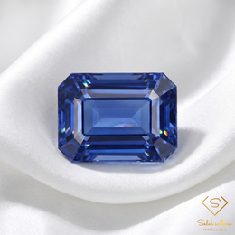 1.10 Ct Natural Untreated Blue Kyanite Octagon Cut Gemstone from Nepal