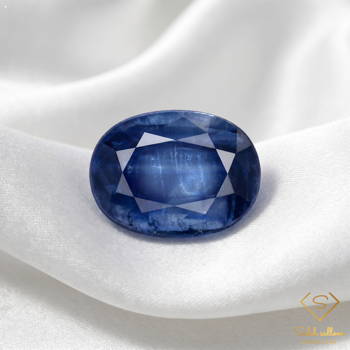 0.87 Ct Natural Untreated Blue Kyanite Oval Gemstone from Nepal