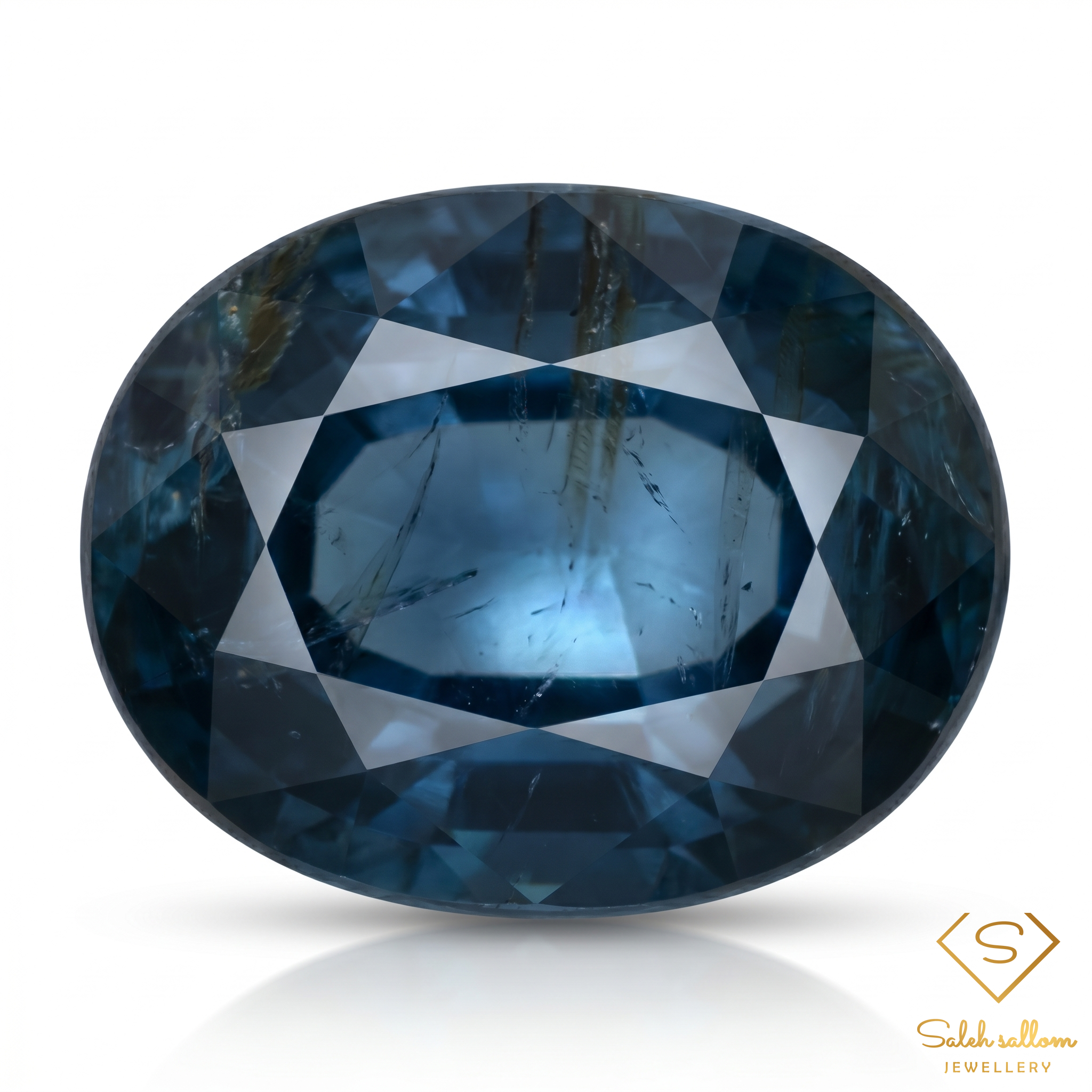 1.91 Ct Natural Untreated Bluish Green Kyanite Oval Gemstone from Sri Lanka Main image