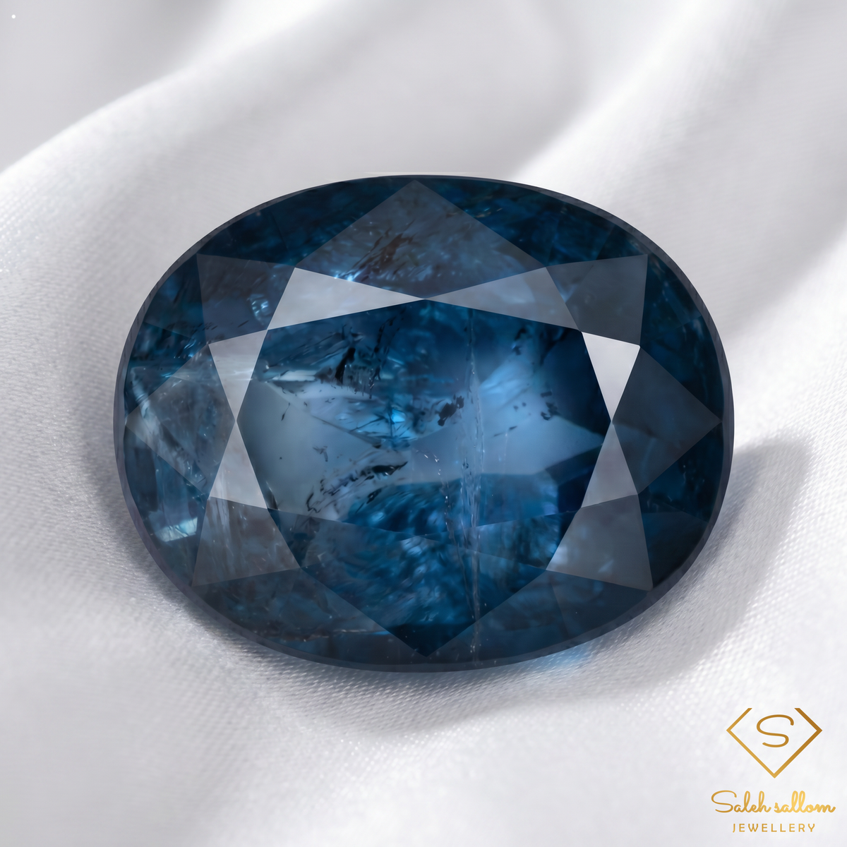 9.00 Ct Natural Untreated Greenish Blue Kyanite Oval Gemstone from Sri Lanka