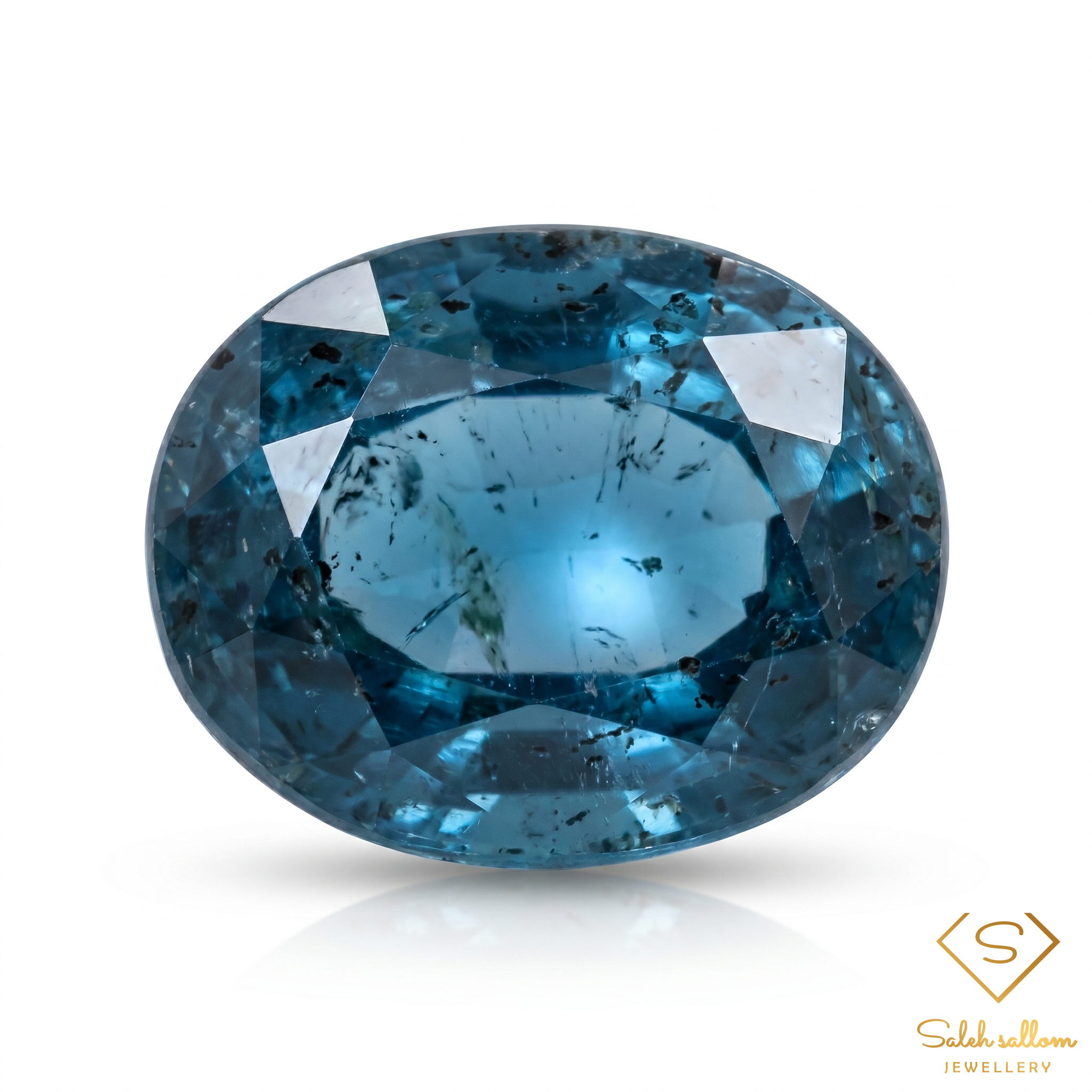 2.04 Ct Natural Untreated Greenish Blue Kyanite Oval Gemstone from Sri Lanka Main image