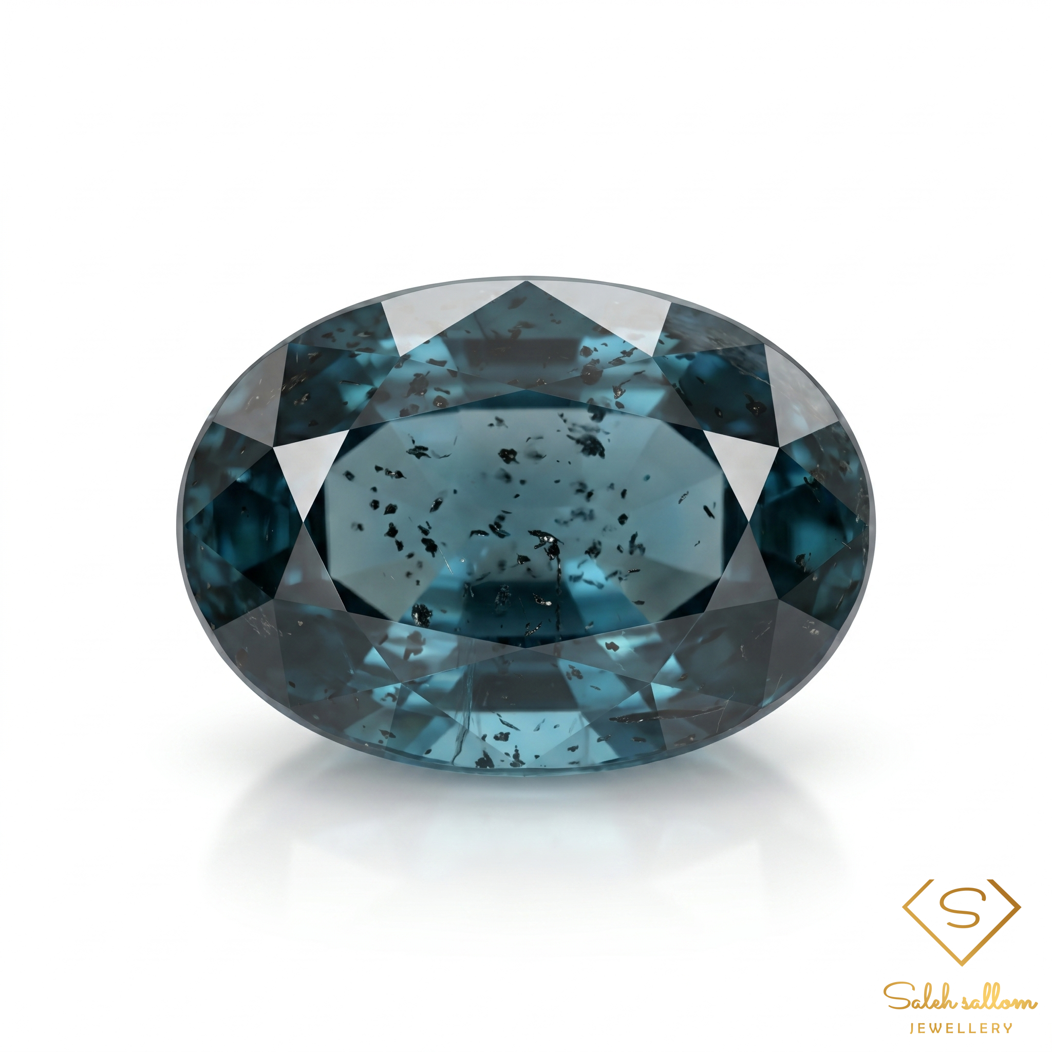 5.37 Ct Natural Untreated Greenish Blue Kyanite Oval Gemstone from Sri Lanka Main image
