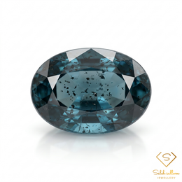 5.37 Ct Natural Untreated Greenish Blue Kyanite Oval Gemstone from Sri Lanka