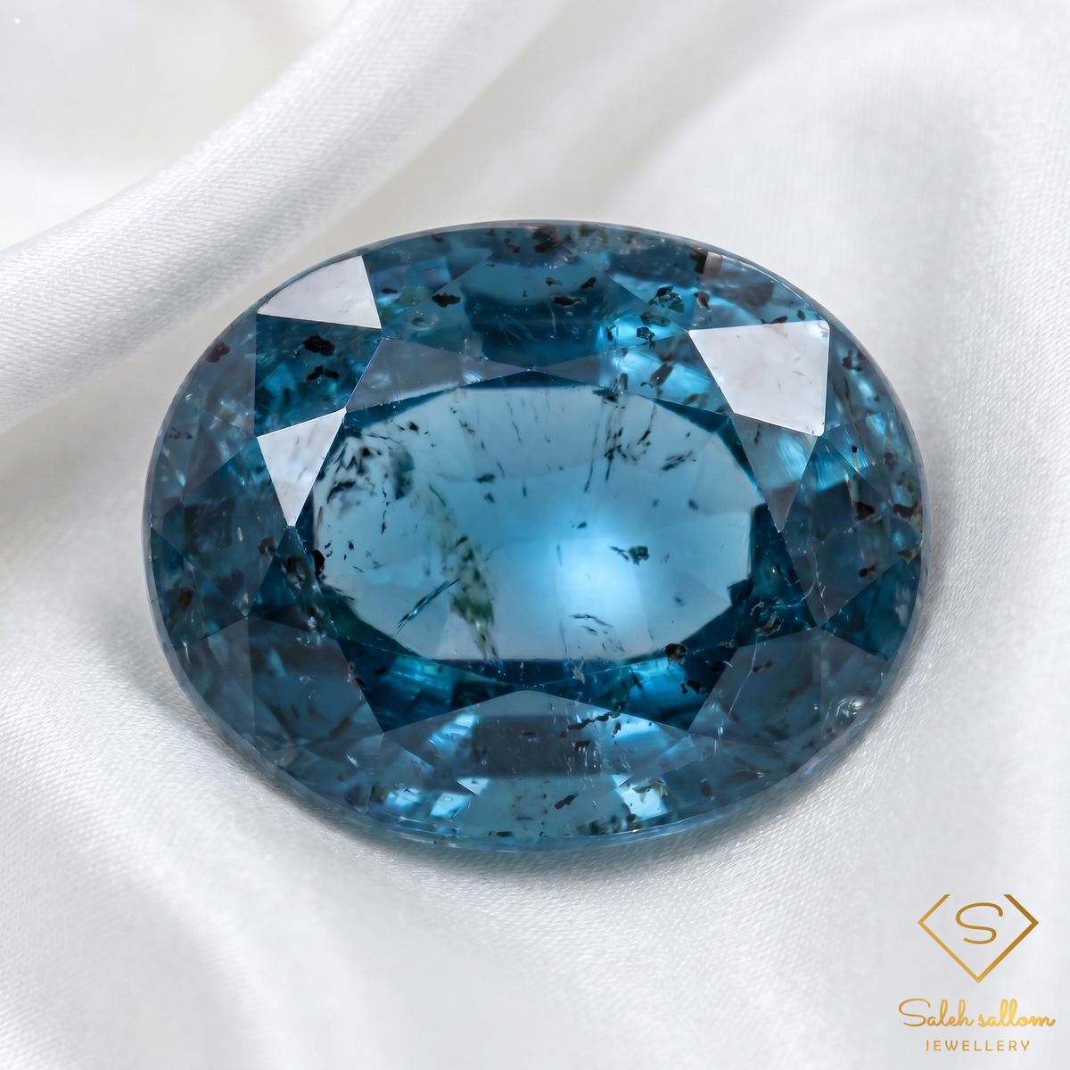 2.04 Ct Natural Untreated Greenish Blue Kyanite Oval Gemstone from Sri Lanka