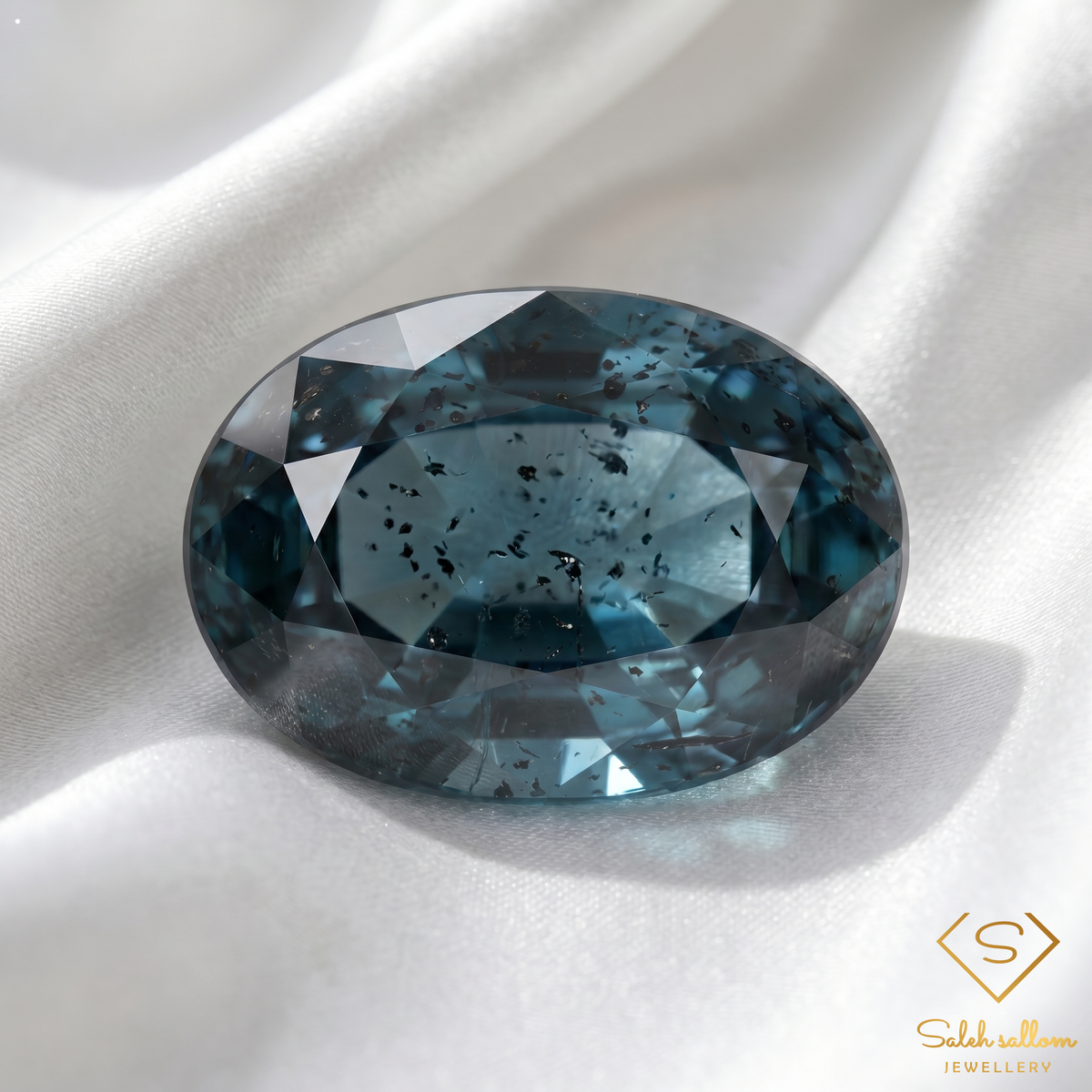 5.37 Ct Natural Untreated Greenish Blue Kyanite Oval Gemstone from Sri Lanka