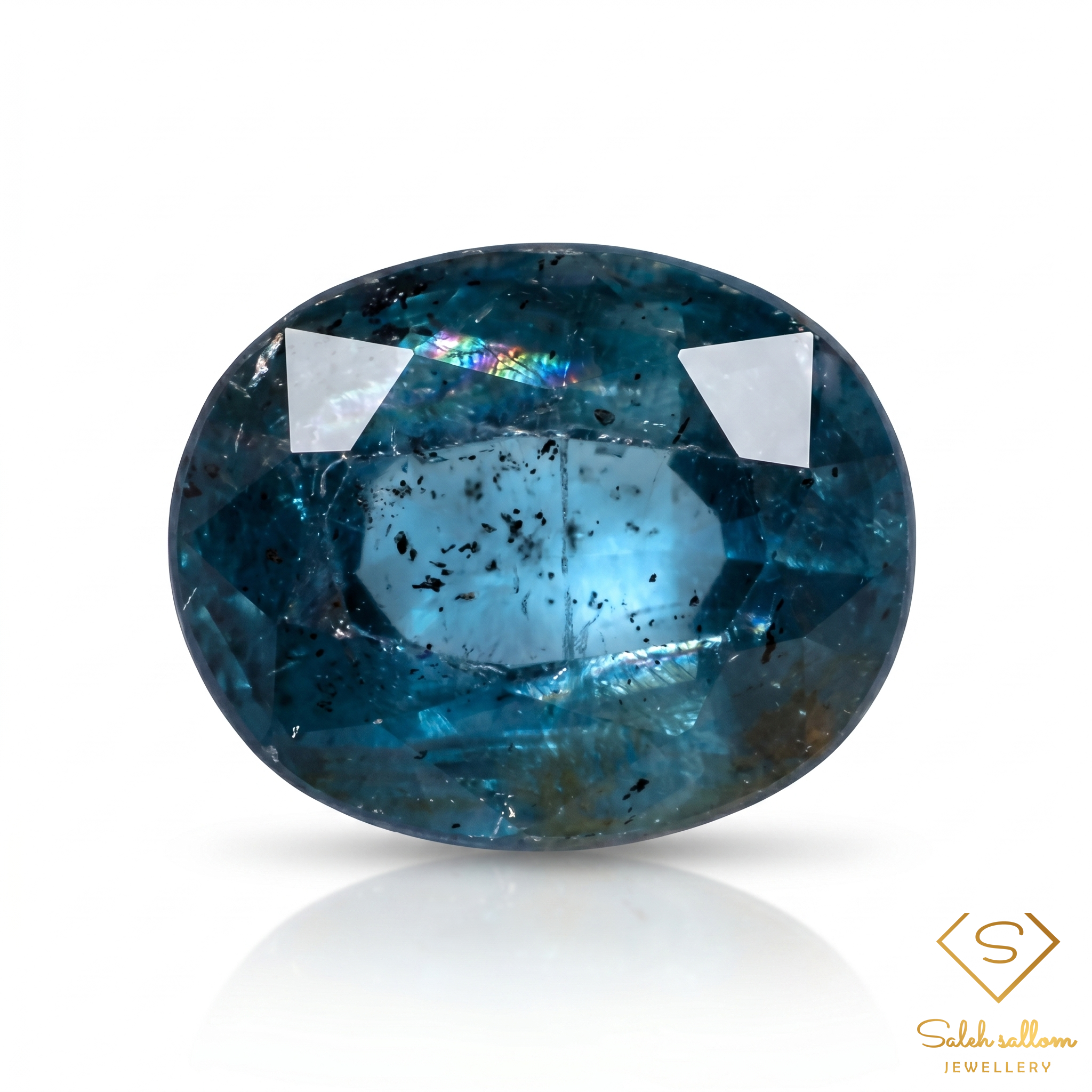 3.05 Ct Natural Untreated Greenish Blue Kyanite Oval Gemstone from Sri Lanka Main image