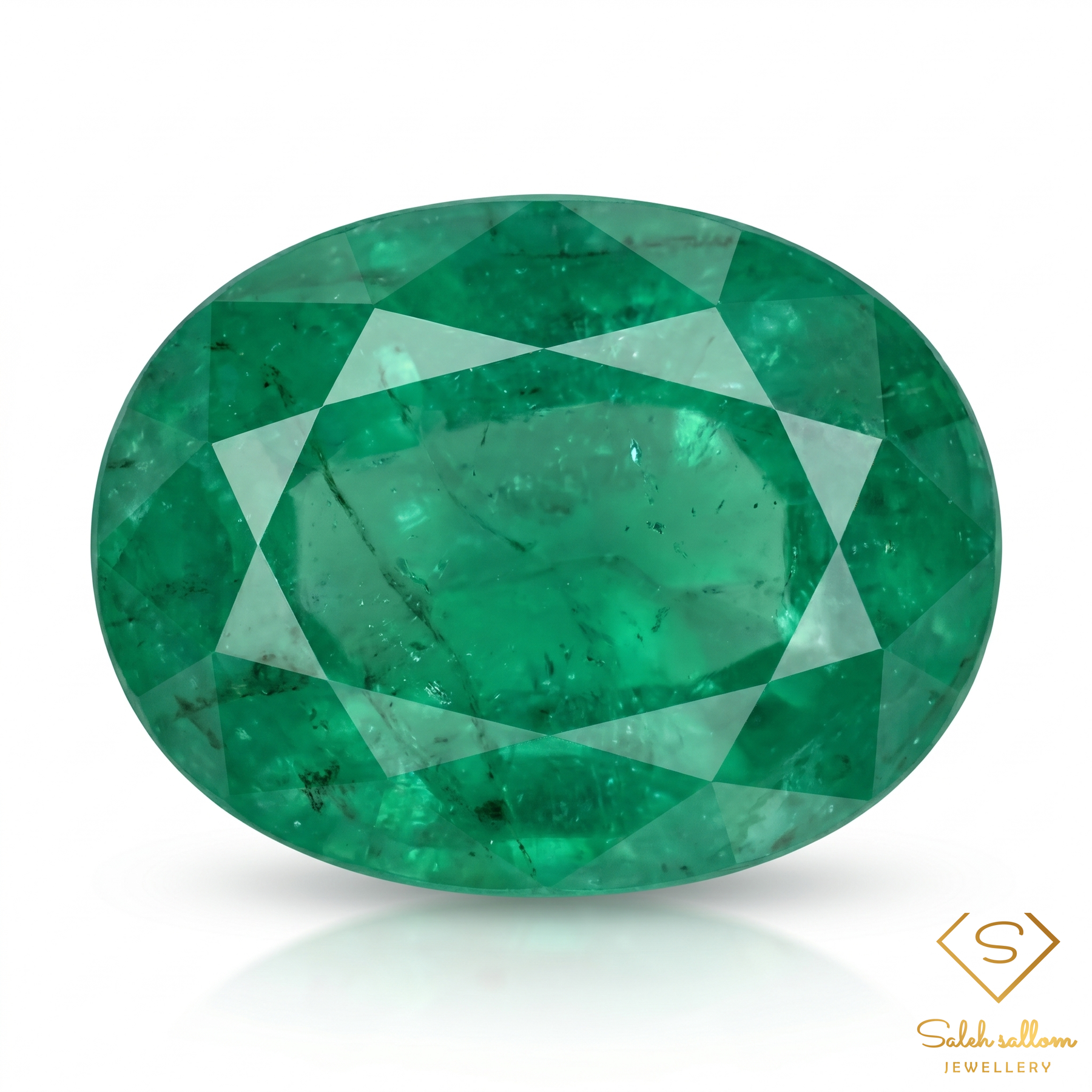 1.64 Ct Natural Emerald Oval Gemstone – Vivid Green Emerald