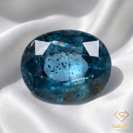 3.05 Ct Natural Untreated Greenish Blue Kyanite Oval Gemstone from Sri Lanka