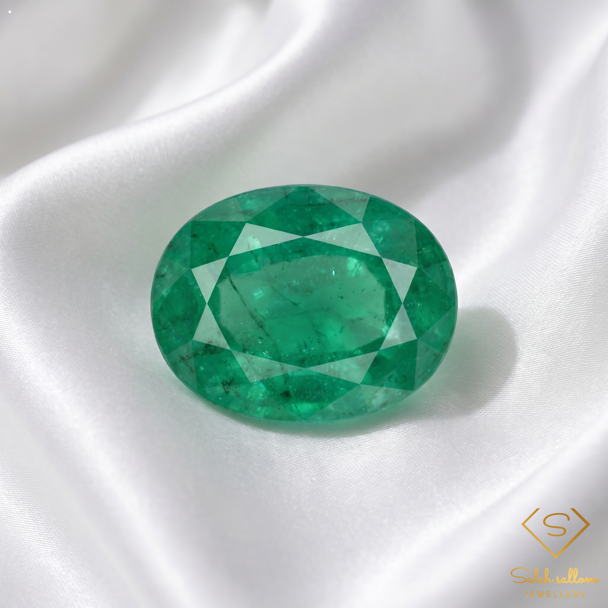 1.64 Ct Natural Emerald Oval Gemstone – Vivid Green Emerald