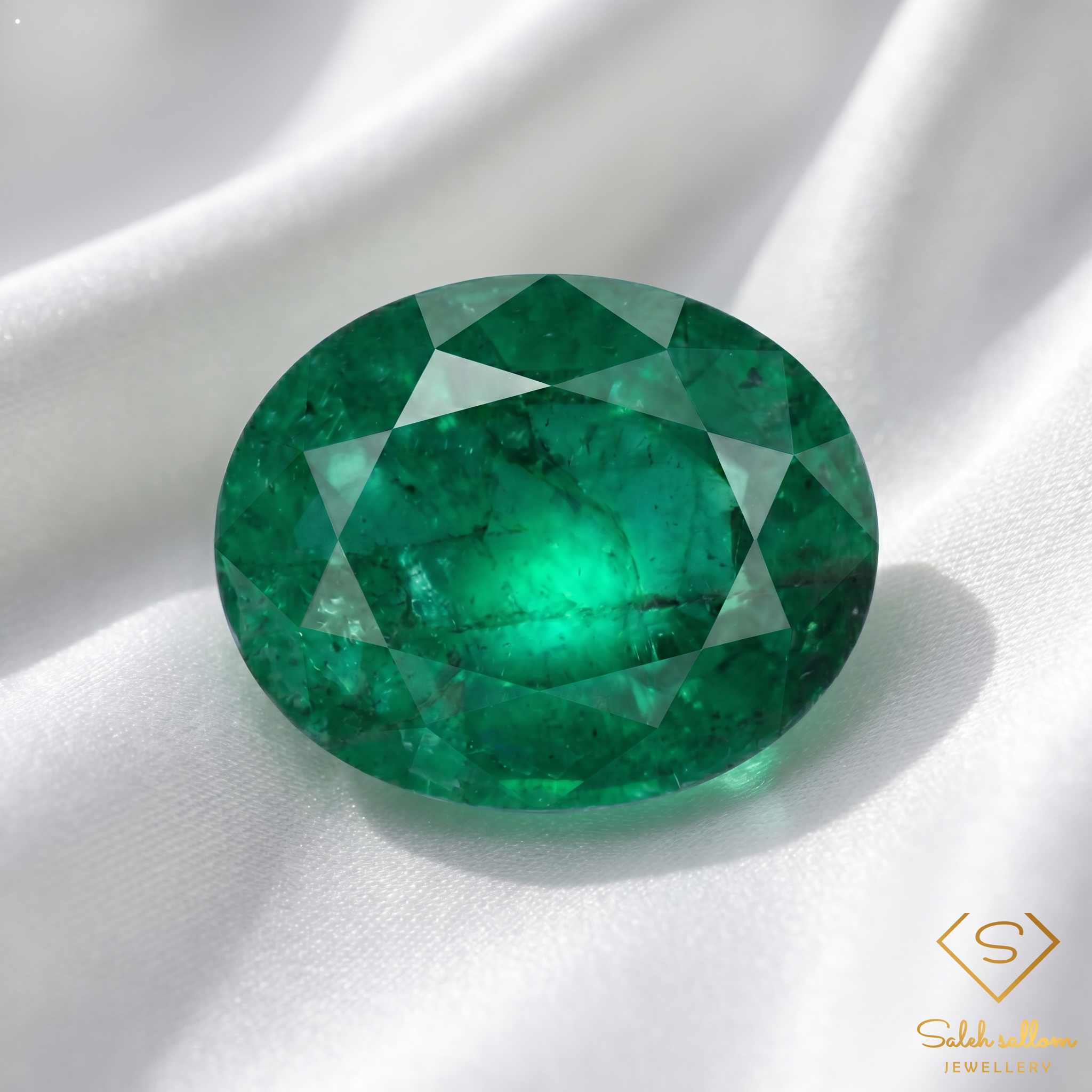 2.20 Ct Natural Emerald Oval Gemstone – Rich Green Emerald Secondary image