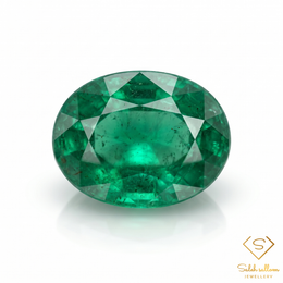 1.71 Ct Natural Emerald Oval Cut Green Gemstone