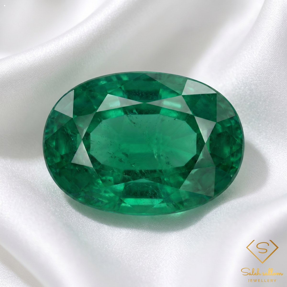 1.92 Ct Natural Emerald Oval Cut Green Gemstone