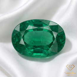1.92 Ct Natural Emerald Oval Cut Green Gemstone
