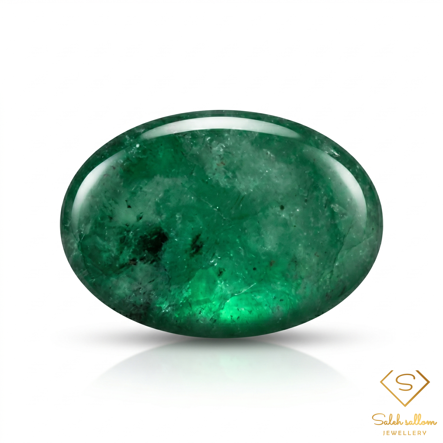 3.19 Ct Natural Emerald Cabochon Green Gemstone
