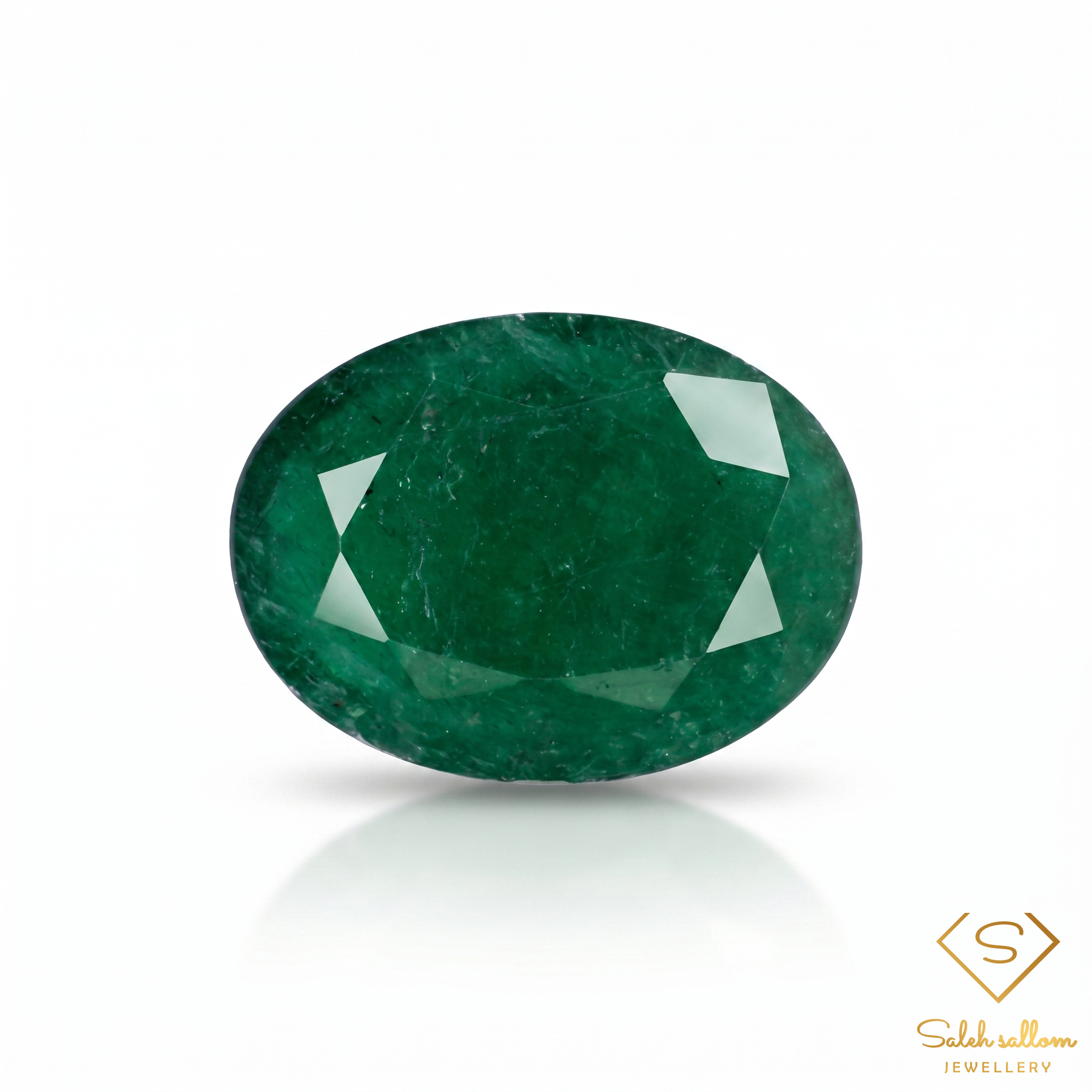2.36 Ct Natural Emerald Oval Cut Green Gemstone