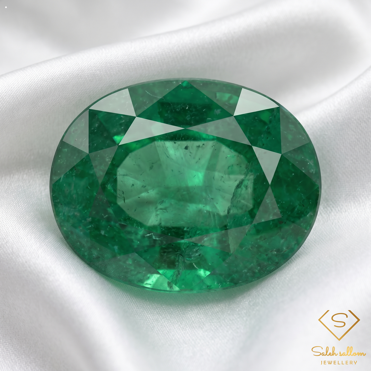 4.54 Ct Natural Emerald Oval Cut Green Gemstone