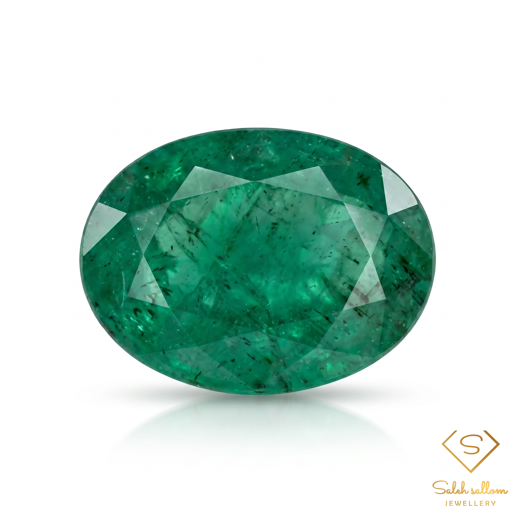 1.68 Ct Natural Emerald Oval Cut Green Gemstone