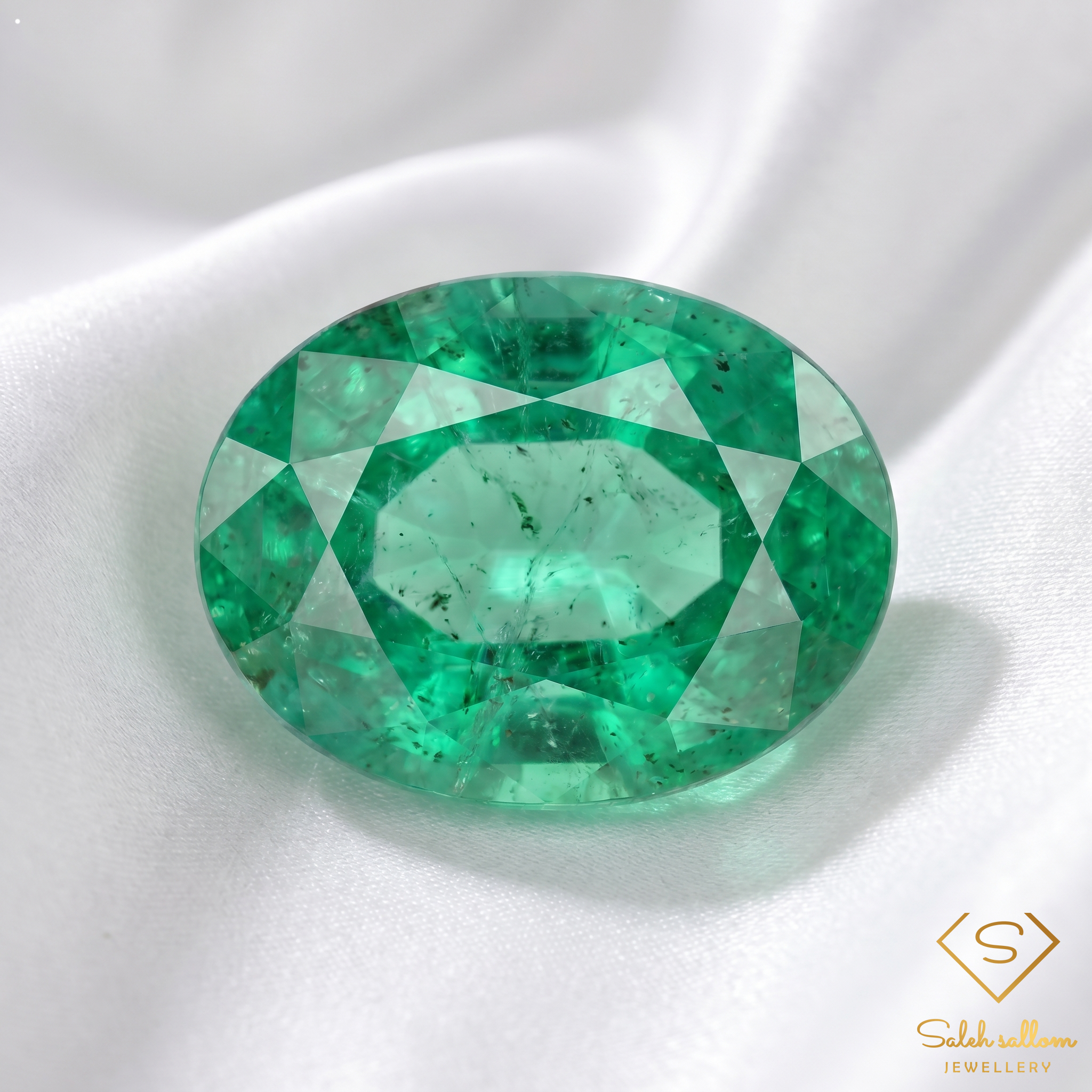 1.04 Ct Natural Emerald Oval Cut Green Gemstone Secondary image