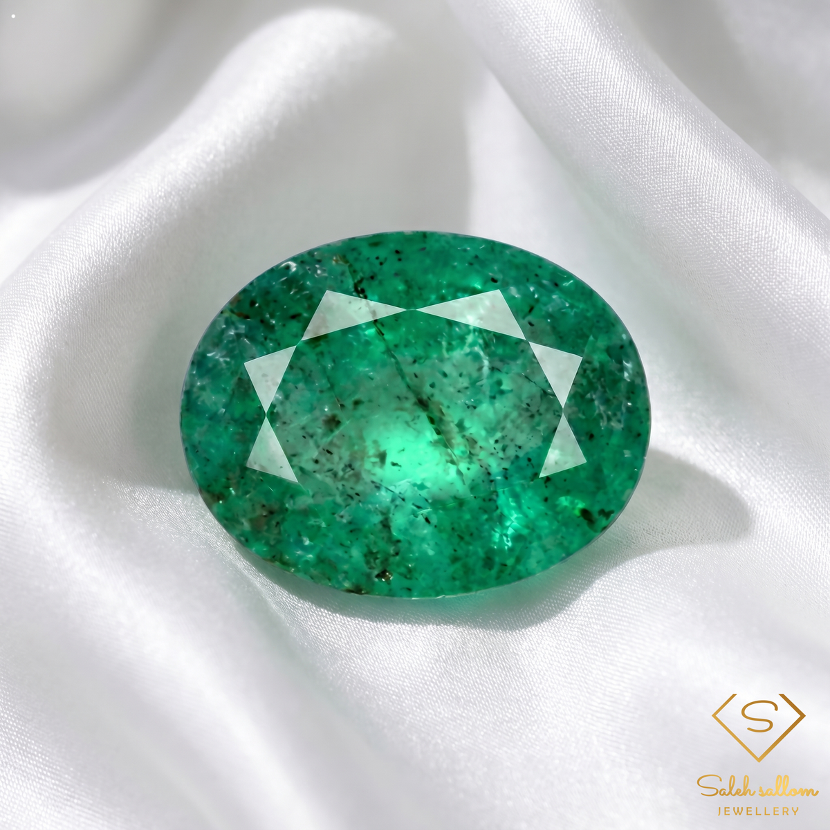 0.60 Ct Natural Emerald Oval Cut Green Gemstone