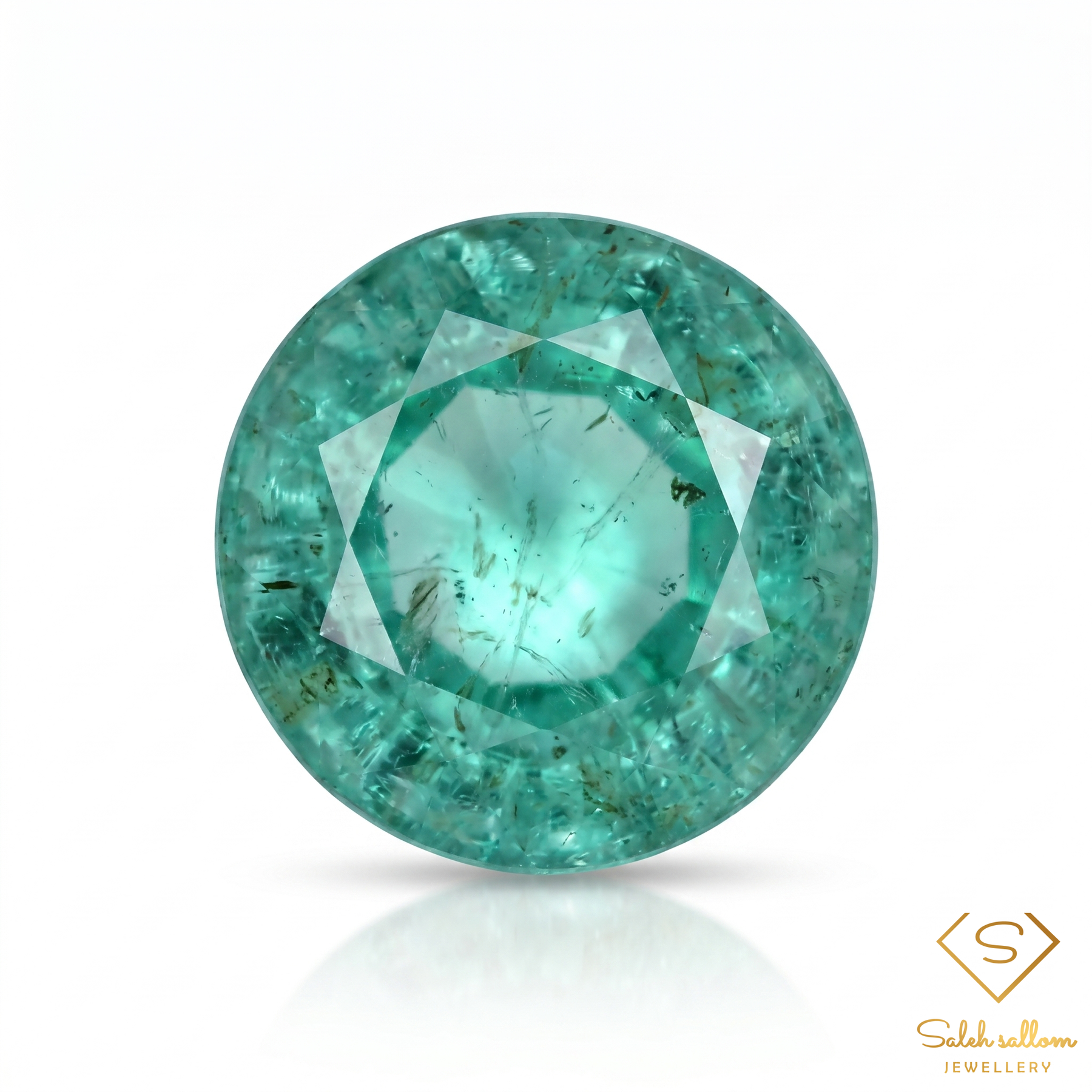 0.81 Ct Natural Emerald Round Cut Green Gemstone