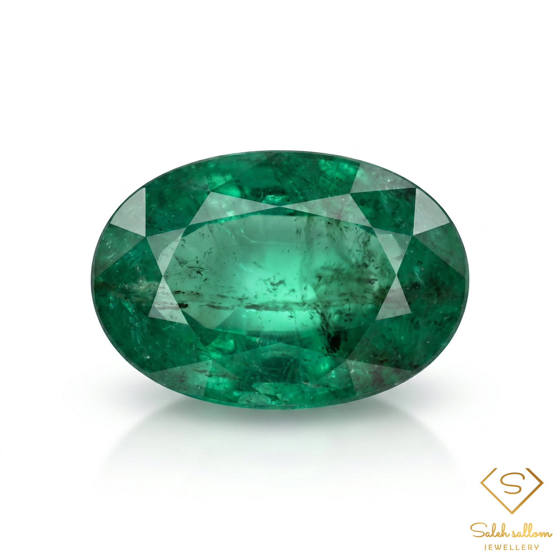 2.02 Ct Natural Emerald Oval Cut Green Gemstone