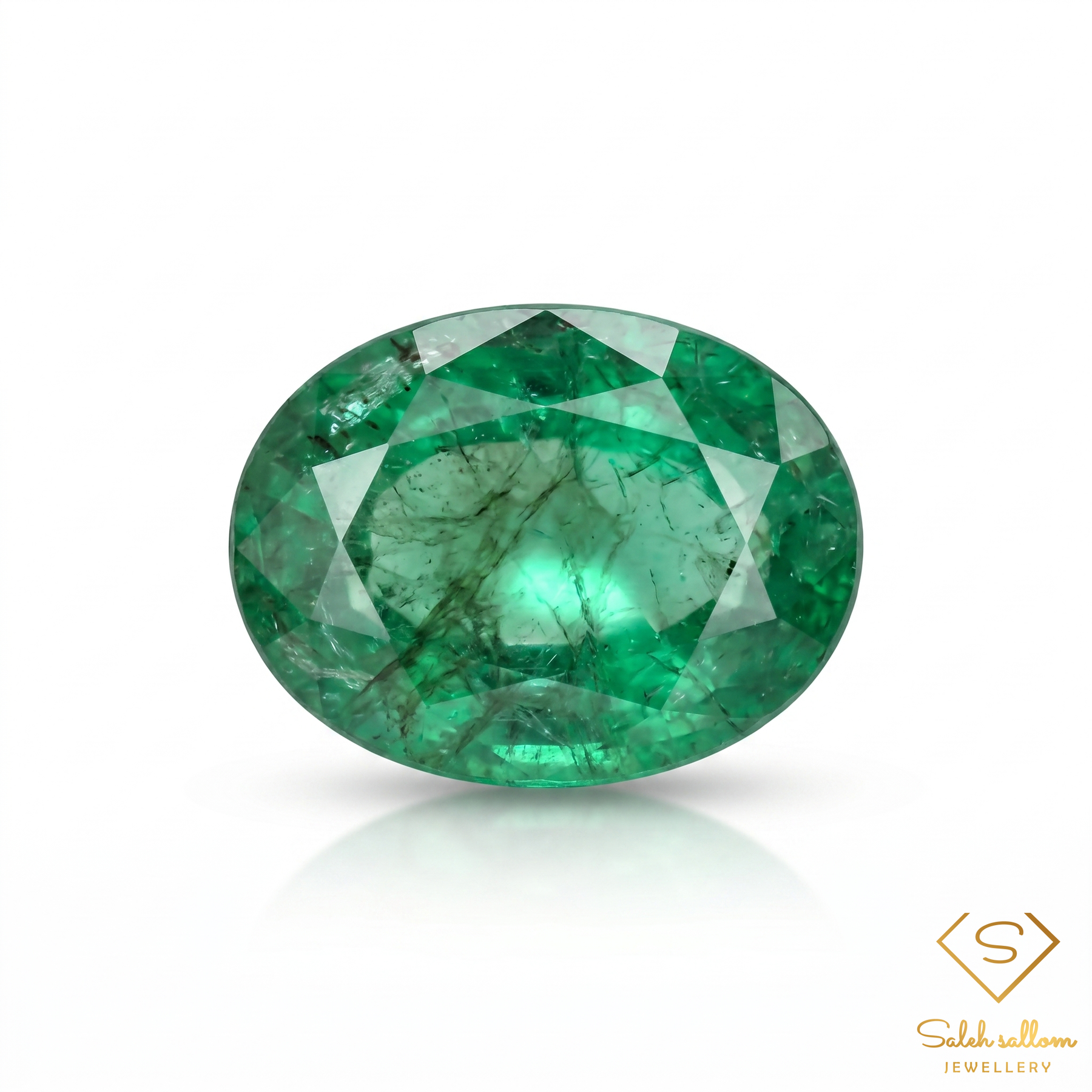 0.97 Ct Natural Emerald Oval Cut Green Gemstone
