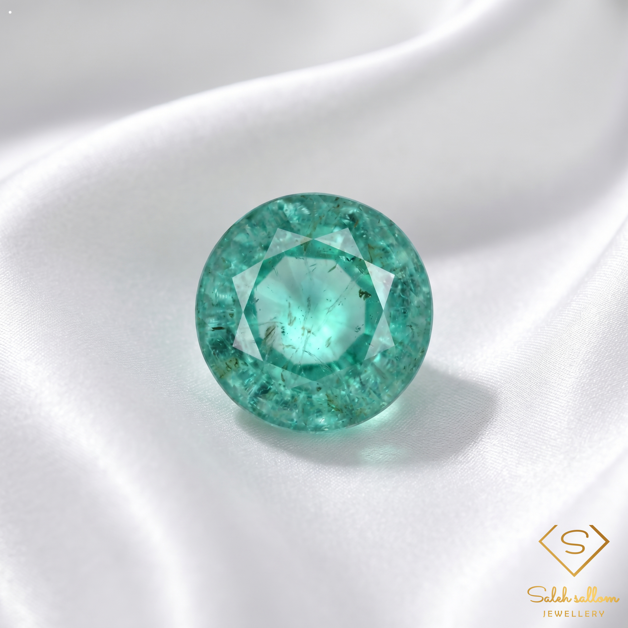 0.81 Ct Natural Emerald Round Cut Green Gemstone Secondary image
