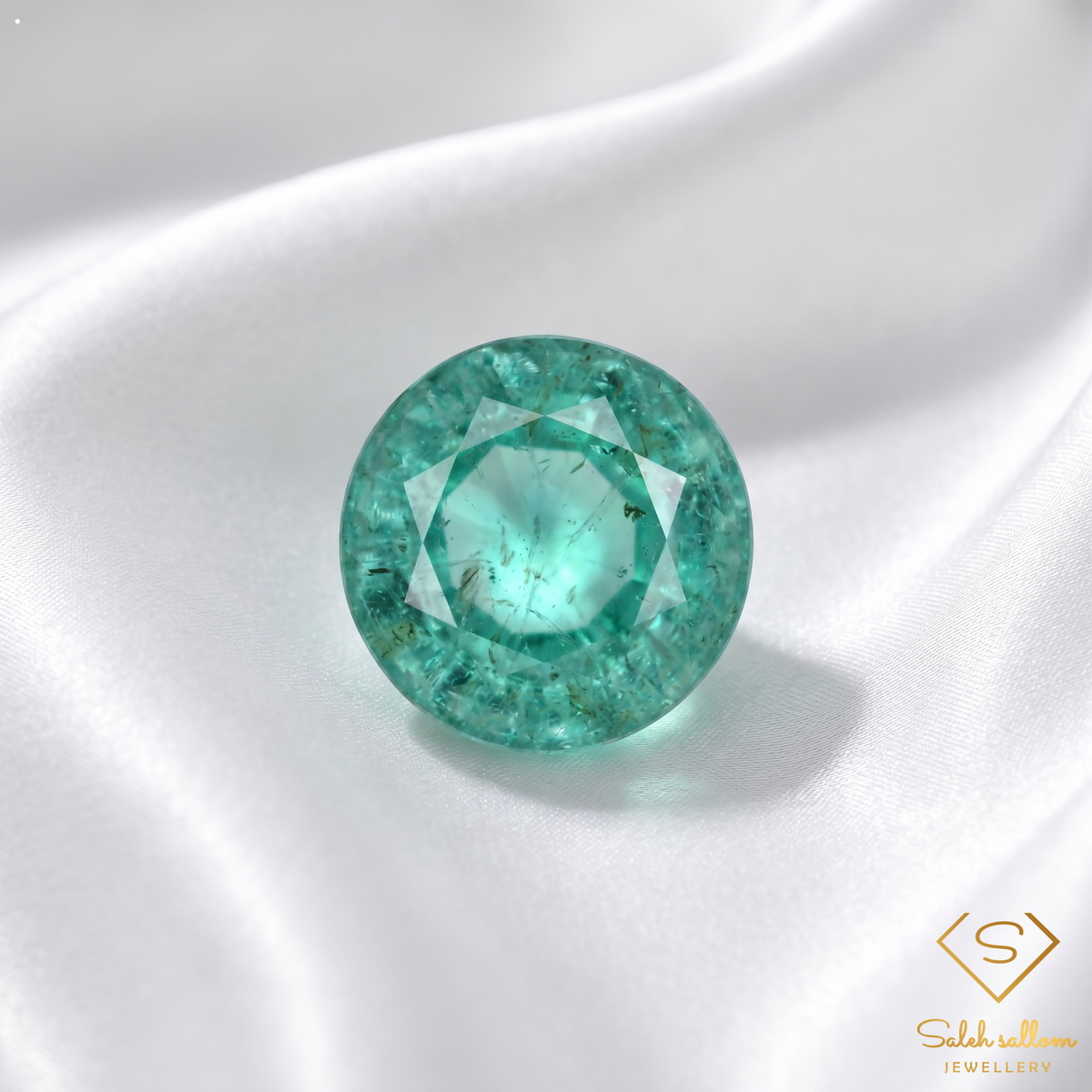 0.81 Ct Natural Emerald Round Cut Green Gemstone