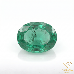 0.93 Ct Natural Emerald Oval Cut Green Gemstone