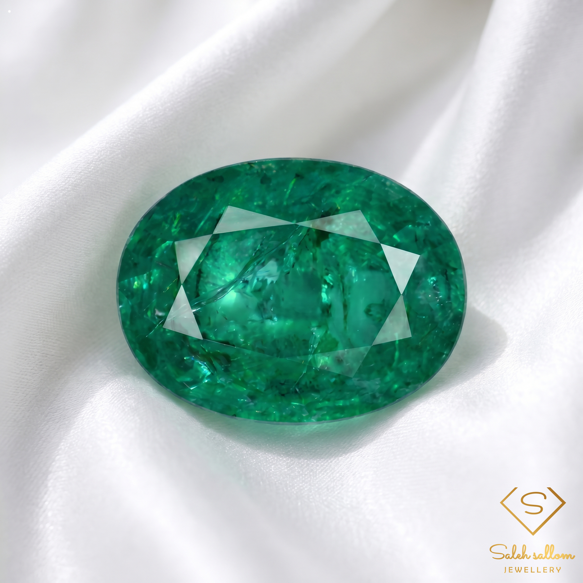 1.12 Ct Natural Emerald Oval Cut Green Gemstone