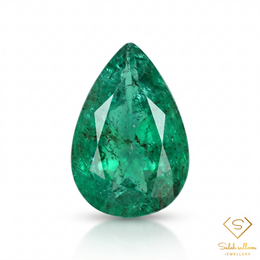 1.89 Ct Natural Emerald Pear Cut Green Gemstone