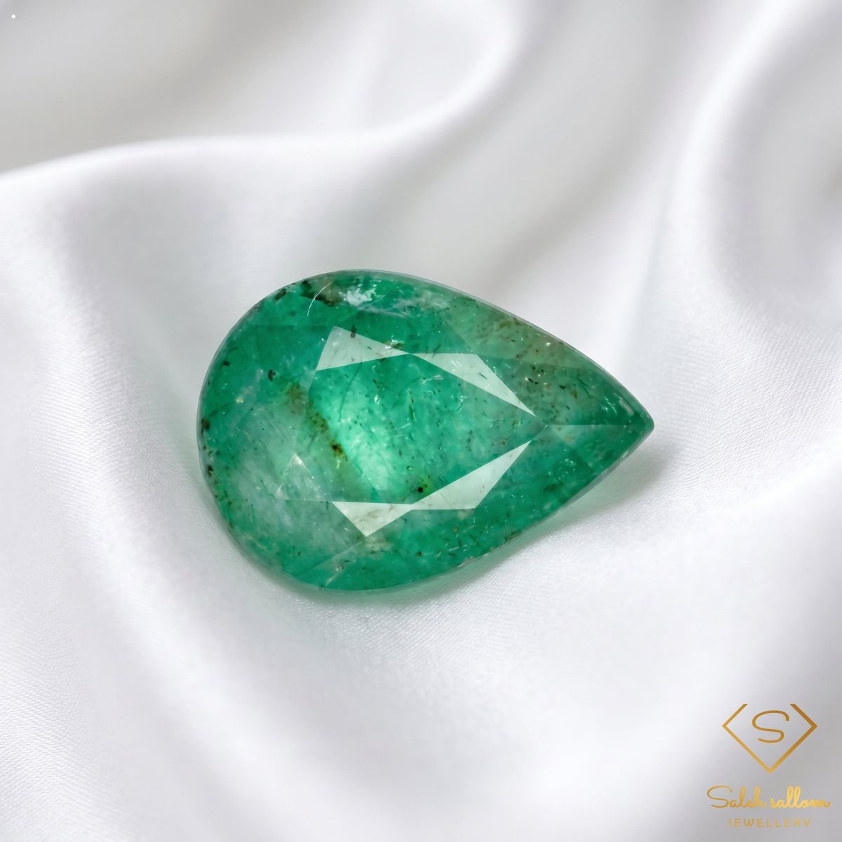 2.17 Ct Natural Emerald Pear Cut Green Gemstone