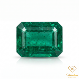 4.02 Ct Natural Emerald Emerald-Cut Green Gemstone