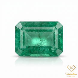 5.72 Ct Natural Emerald Emerald-Cut Green Gemstone