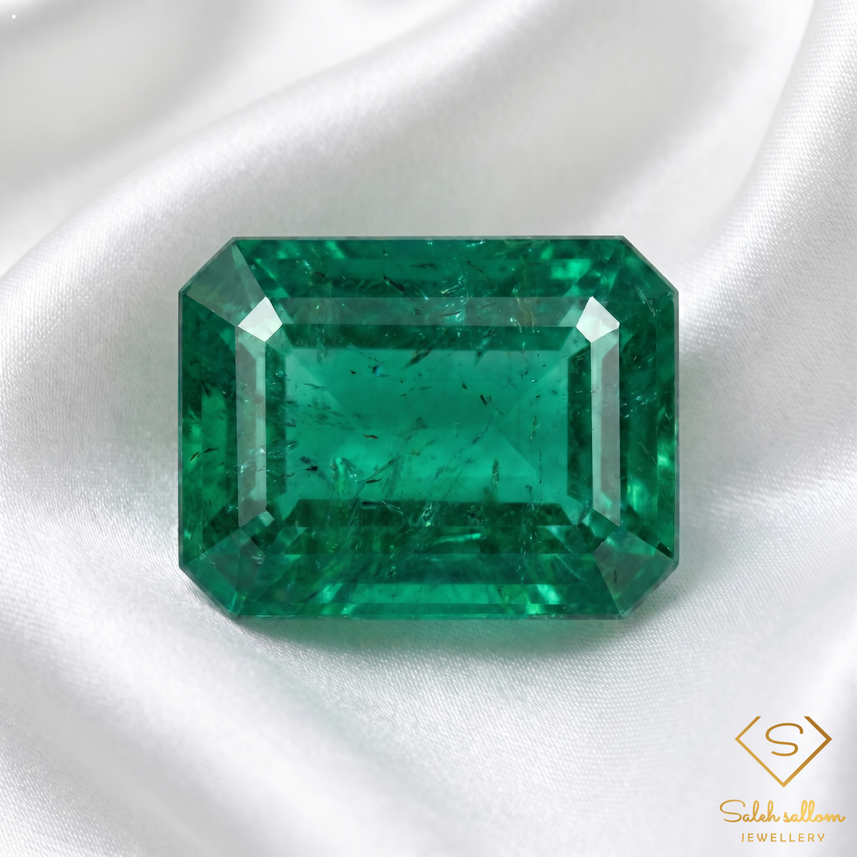 4.02 Ct Natural Emerald Emerald-Cut Green Gemstone