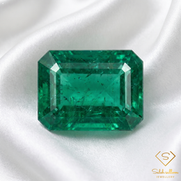 4.02 Ct Natural Emerald Emerald-Cut Green Gemstone