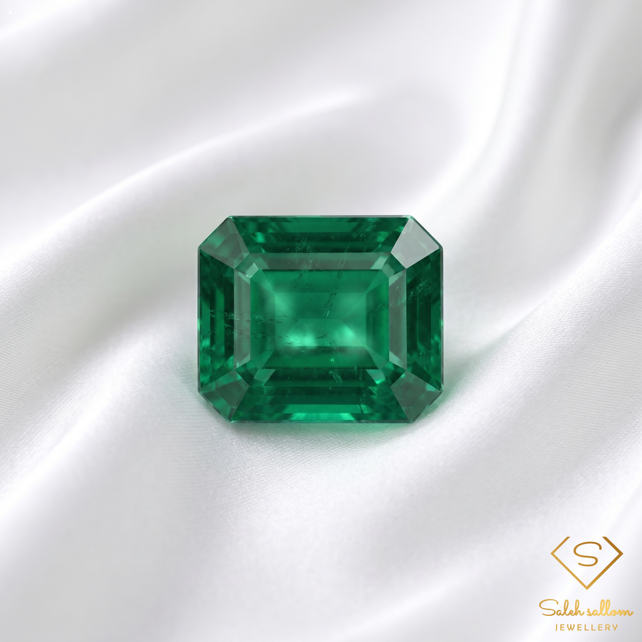 2.47 Ct Natural Emerald Emerald-Cut Green Gemstone Secondary image